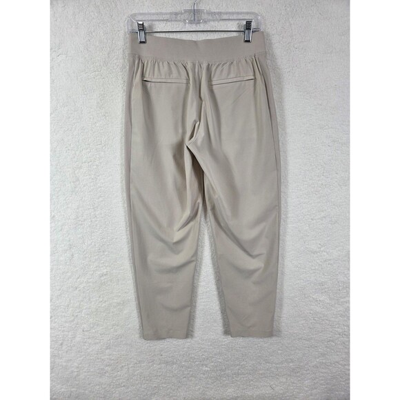 Athleta Brooklyn Ankle Pants Womens 4P Beige Stretch Pull On Work Travel Casual - Picture 9 of 13